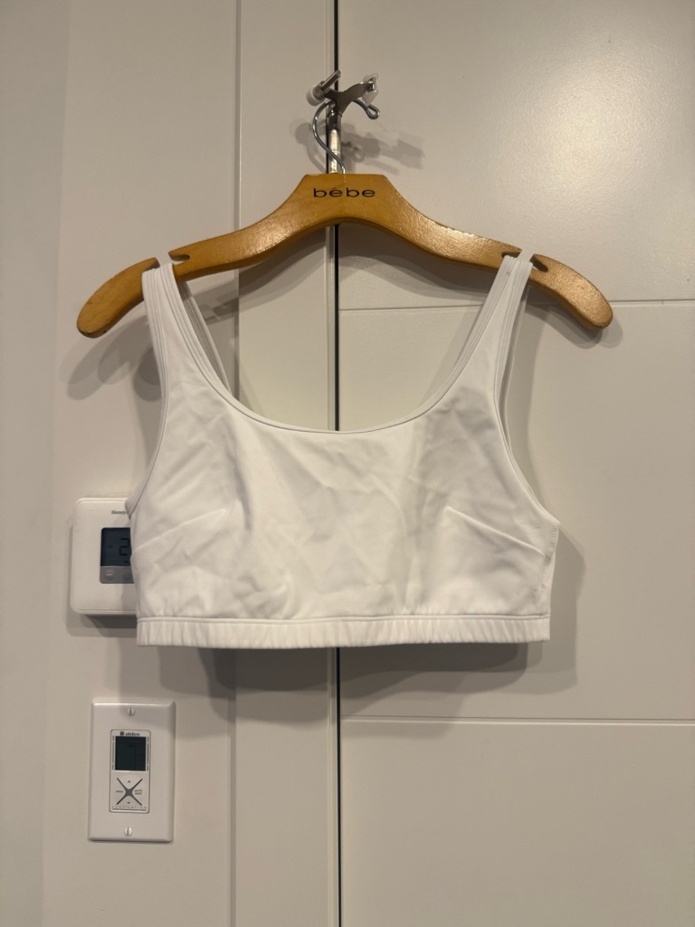 TNA ARITZIA White Scoop Neck Bralette